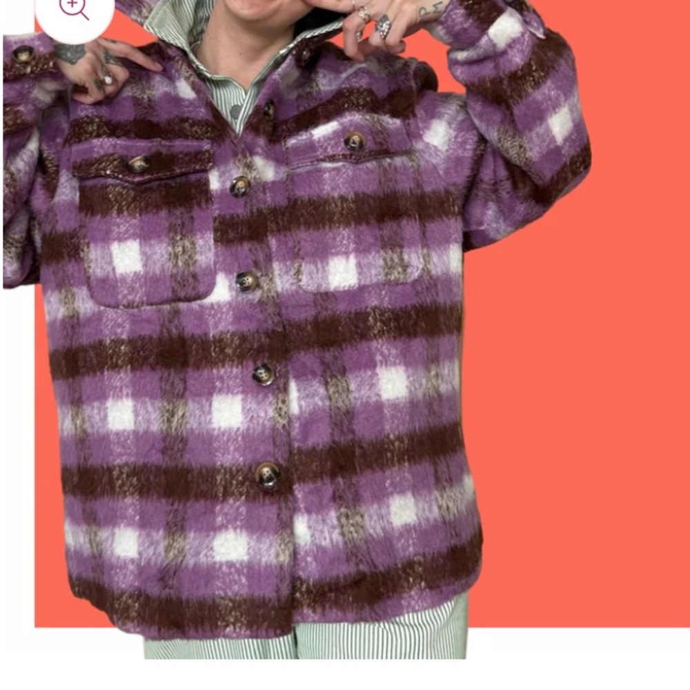 RedSky Shop oversized shacket (size 3). Red Sky!